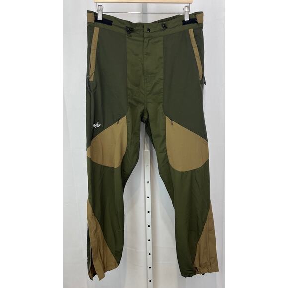 NINE POINT NINE 9.9 N/N Hybrid Zip Ankle Pants Pockets Zip Fly Green Tan Size L - Picture 10 of 10